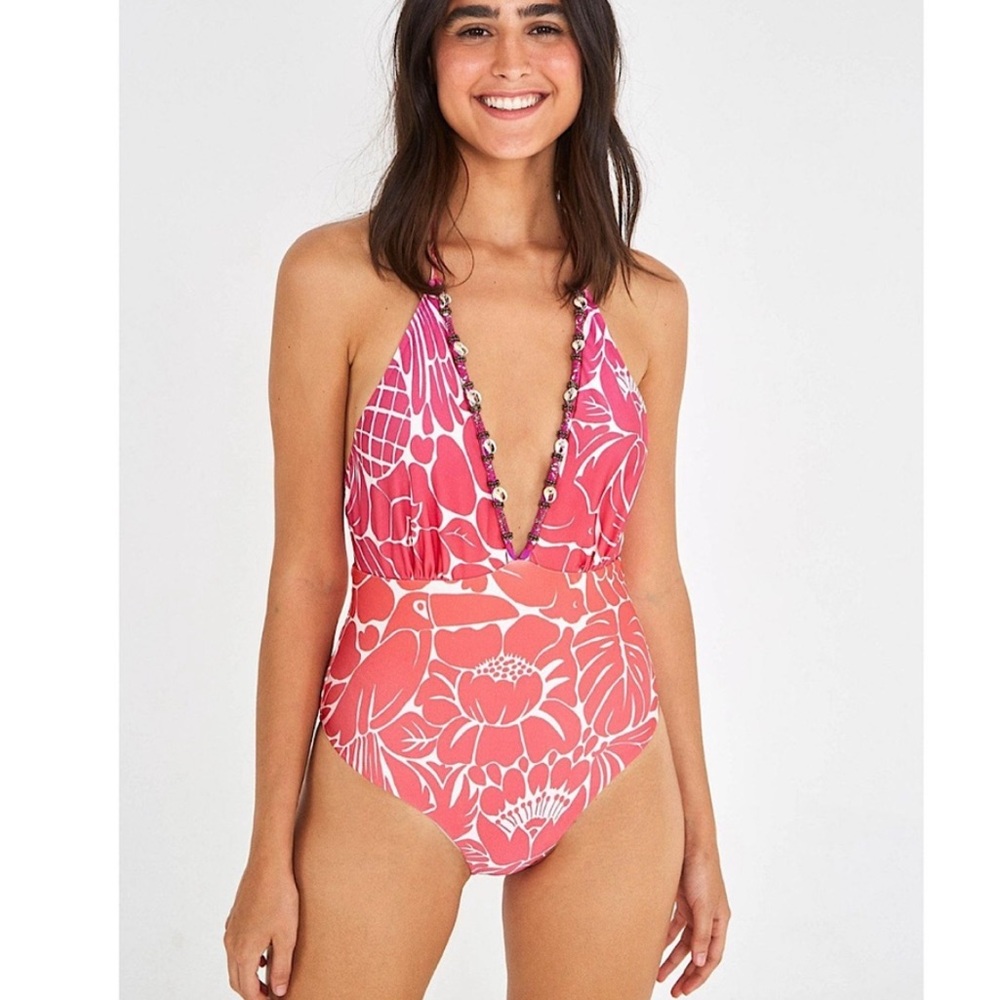 Anthropologie FARM RIO Swimsuit Sz xs
